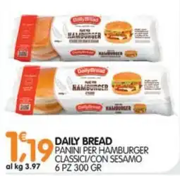 Le Delizie del Sud Daily Bread panini per hamburger classici offerta