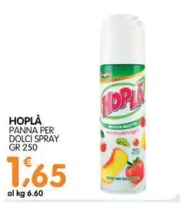 Le Delizie del Sud Hoplà panna per dolci spray offerta