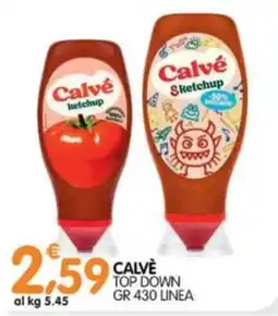 Le Delizie del Sud Calvé ketchup offerta