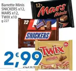 Sidis Barrette Minis SNICKERS MARS TWIX offerta