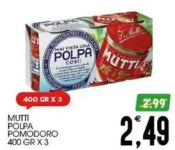 SpesAmica Mutti polpa pomodoro offerta