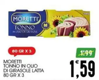 Moretti tonno in olio di girasole latta