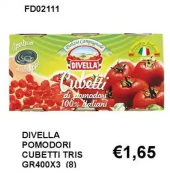 Divella pomodori cubetti tris