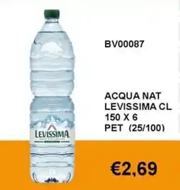 Italy Cash and Carry Acqua naturale Levissima offerta