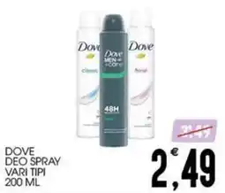 SpesAmica Dove deo spray offerta
