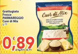Sidis Grattugiato Fresco Parmareggio Cuor di Mix offerta
