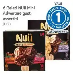 Famila Superstore Gelati NUII Mini Adventure gusti assortiti offerta
