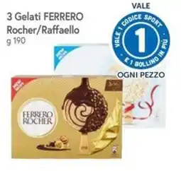 Famila Superstore 3 Gelati FERRERO Rocher/Raffaello offerta