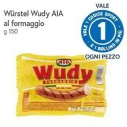 Famila Superstore Würstel Wudy AIA al formaggio offerta
