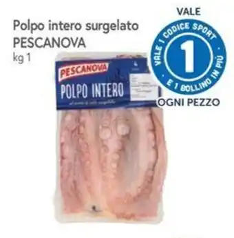 Polpo intero surgelato Pescanova