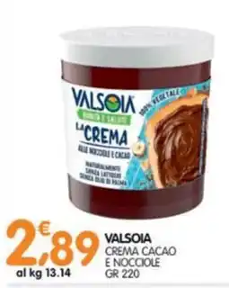 Le Delizie del Sud Valsolia crema cacao e nocciole offerta