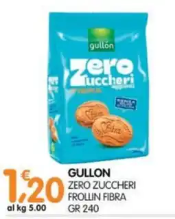Le Delizie del Sud Gullon zero zuccheri frollin fibra offerta