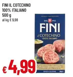 Galassia superstore Fini il cotechino offerta