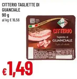 Galassia superstore Citterio tagliette di guanciale offerta