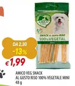 Galassia Amico Veg Snack al gusto riso 100% vegetale mini offerta