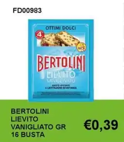 Italy Cash and Carry Bertolini lievito vanigliato offerta