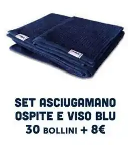 Famila Superstore Set asciugamano ospite e viso blu offerta