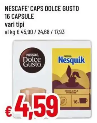 Nescafe' Caps Dolce Gusto