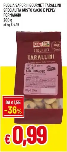 Galassia superstore Puglia Sapori I Gourmet Tarallini Specialità Gusto Speck con Formaggio offerta