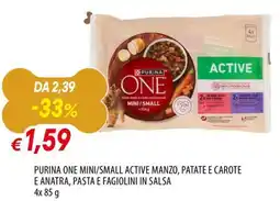 Galassia Purina One Mini/Small Active offerta