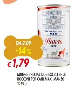 Galassia Monge special dog excellence bocconi per cani maxi manzo offerta