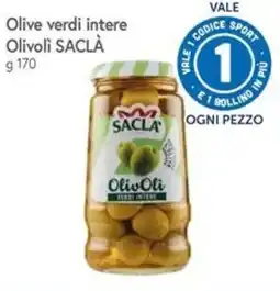 Famila Superstore Olive verdi intere Olivoli SACLÀ offerta