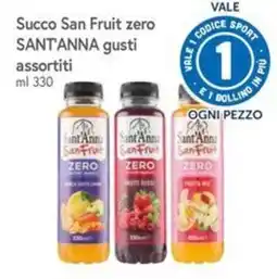 Famila Superstore Succo San Fruit zero SANT'ANNA gusti assortiti offerta