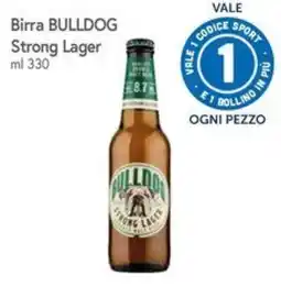 Famila Superstore Birra BULLDOG Strong Lager offerta