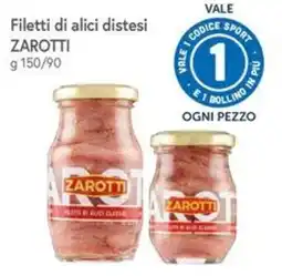 Famila Superstore Filetti di alici distesi Zarotti offerta