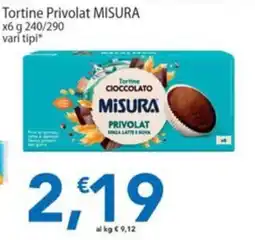 Sidis Tortine cioccolato Misura Privolat offerta