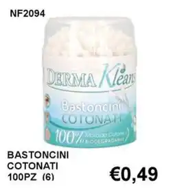 Italy Cash and Carry Derma Kleans bastoncini cotonati offerta