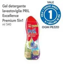 Famila Superstore Gel detergente lavastoviglie PRIL Excellence Premium 5in1 offerta