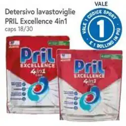 Famila Superstore Detersivo lavastoviglie Pril Excellence 4in1 offerta