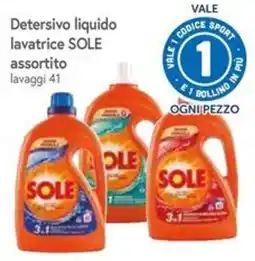 Famila Superstore Detersivo liquido lavatrice SOLE assortito offerta