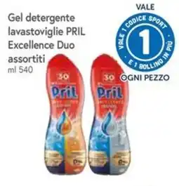 Famila Superstore Gel detergente lavastoviglie PRIL Excellence Duo assortiti offerta