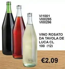 Italy Cash and Carry Vino rosato da tavola de Luca cl offerta