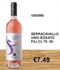 Italy Cash and Carry Serracavallo vino rosato fili offerta