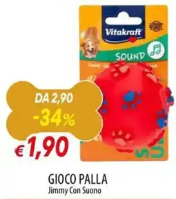 Galassia Vitakraft Gioco Palla Jimmy Con Suono offerta
