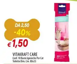 Galassia Vitakraft Care Buste Igieniche Per Cat offerta
