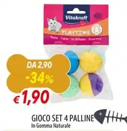 Galassia Vitakraft Playtime Gioco Set 4 Palline offerta