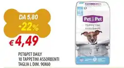 Galassia Pet&Pet Daily tappetini assorbenti offerta