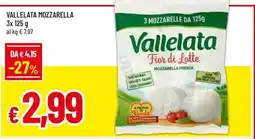 Galassia superstore Vallelata Mozzarella offerta