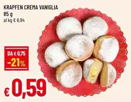 Galassia superstore Krapfen crema vaniglia offerta