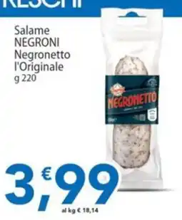 Sidis Salame Negroni Negronetto l'Originale offerta