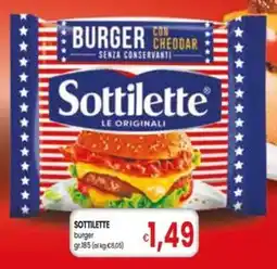 Famila Superstore Sottilette burger offerta