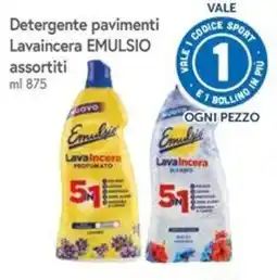 Famila Superstore Detergente pavimenti Lavaincera EMULSIO assortiti offerta