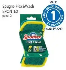 Famila Superstore Spugne Flex&Wash Spontex offerta