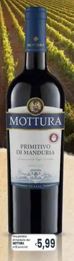 Famila Superstore Vino primitivo di manduria doc Mottura offerta
