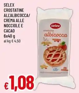 Galassia superstore Selex crostatine albicocca offerta