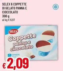 Galassia superstore Selex coppette panna e cioccolato offerta